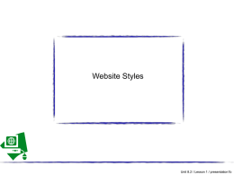 Web Site Styles - Christ The King VLE