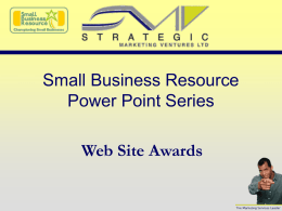 Web Site Awards - Small Business Resource