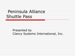 Peninsula Alliance Shuttle Pass