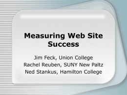 Measuring Web Site Success