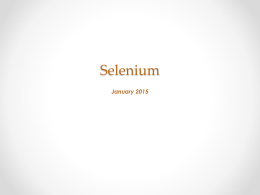 Selenium Course Content 2015
