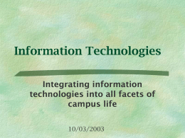 Information Technolo.. - University of Delaware