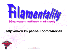 Filamentality