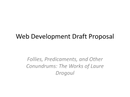 Web Development Draft Proposal