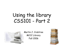 css101 part 2 - Mercer County Community College