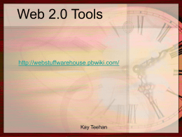 Web 2.0 Tools for Educators - webstuffwarehouse