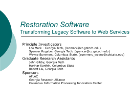 Restoration Software Poster Slides