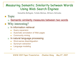 WWW 2007 Paper Presentation