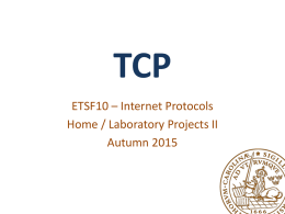 Introduction to the TCP Lab