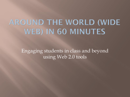 Engaging students in class and beyond using Web 2.0 tools
