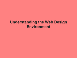About the Presentations - Web Design John Cabot University