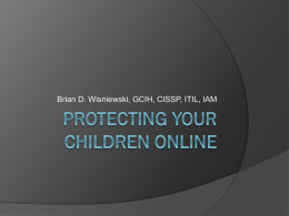 Protecting your children online