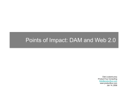 Web 2.0 and DAM