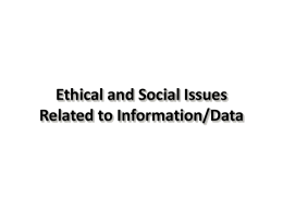 Ethics and Datax