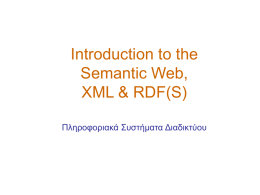 Semantic Web …