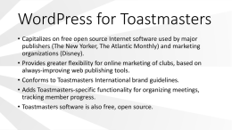 WP4Toastmasters Comparison with Alternativesx