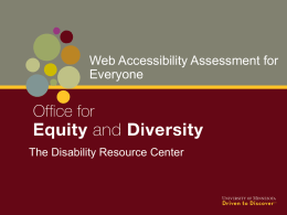 Web Accessibility Assessment for Everyone
