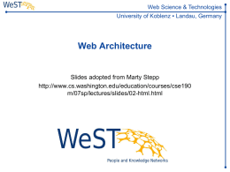 PPT - Institute for Web Science and Technologies