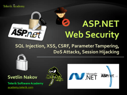 ASP.NET Web Security