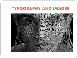typography and images