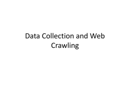Data Collection and Web Crawling