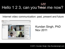 PPT - Kundan Singh