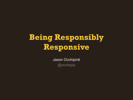 Being Responsibly Responsive