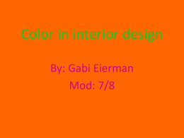 Color in interior design