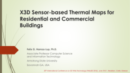 X3D Sensor-based Thermal Maps for Residential and Commercial