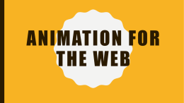 Animation for the Web