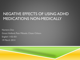 Negative Effects of Using Adhd medicatios non