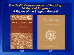 Surgeon General`s Report Resources