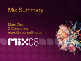 Mix Summary for Power Point 2007 (x)