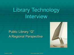 Library Technology Interview