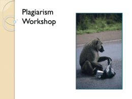 Plagiarism - FMSS Library