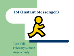 IM (Instant Messenger)