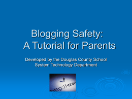 Blogging - Douglas County School System