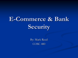 E-Commerce and Bank Security