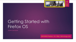 Getting Started with Firefox OS