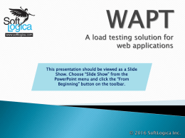 Why load test a web site?