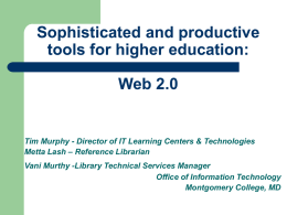 Sophisticated and Productive tools for Higher Education