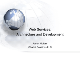 Web Services - Chariot Solutions