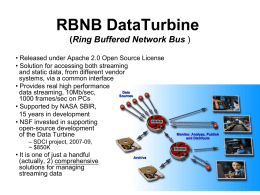 RBNB DataTurbine (Ring Buffered Network Bus )