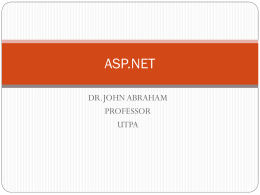 ASP.NET - UTRGV Faculty Web