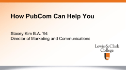 PowerPoint: How PubCom Can Help You