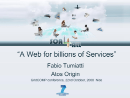“A Web for billions of Services”