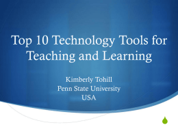 Top 10 Technology Tools for Teaching and Learning