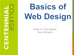Basics of Web Design - Centennial College Faculty Web Hosting.