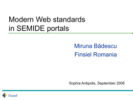Modern Web Standards
