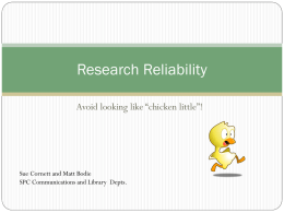 Research Reliability